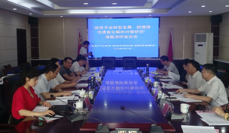 北冰院長參與“政府平臺轉(zhuǎn)型發(fā)展，助推隱性債務(wù)化解的對策研究”課題調(diào)研座談會
